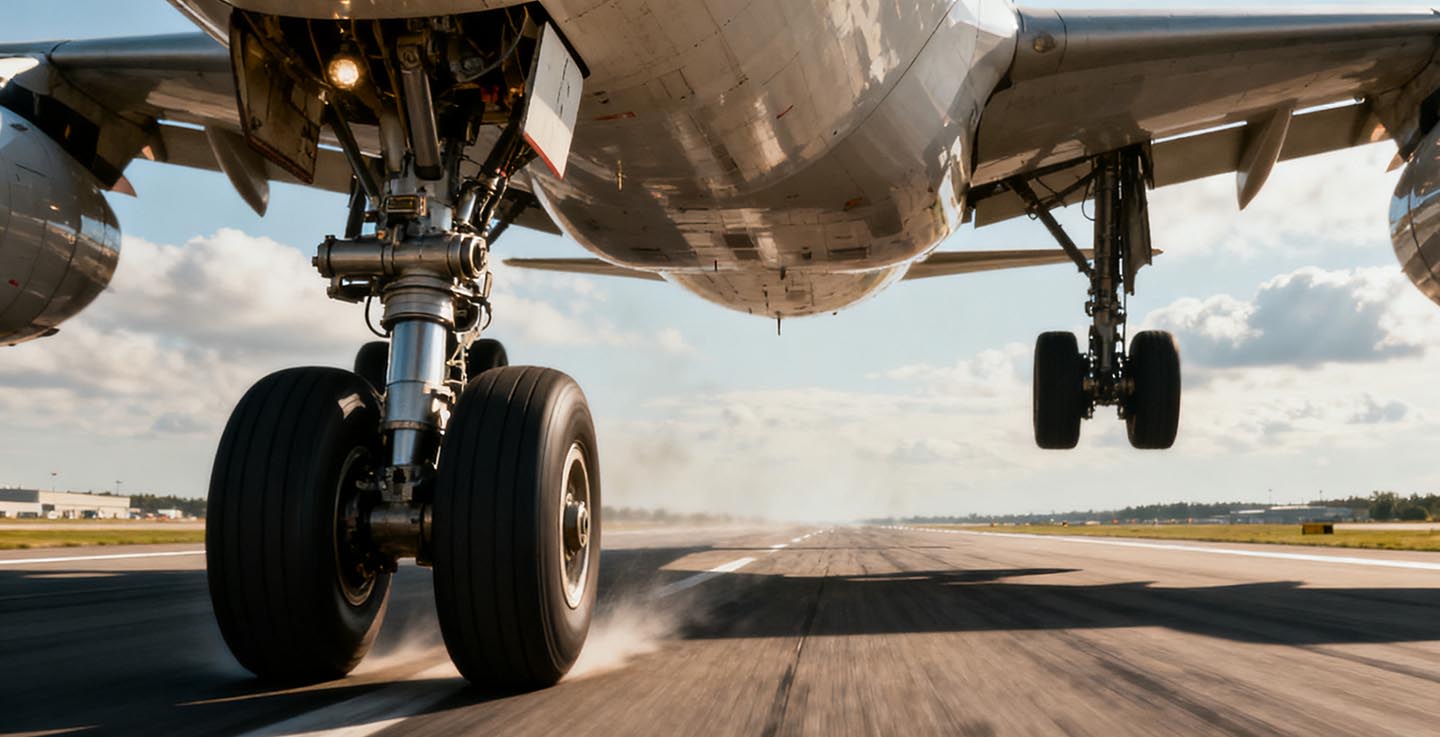 机场塔台监控范围内飞机追踪及跑道起降过程